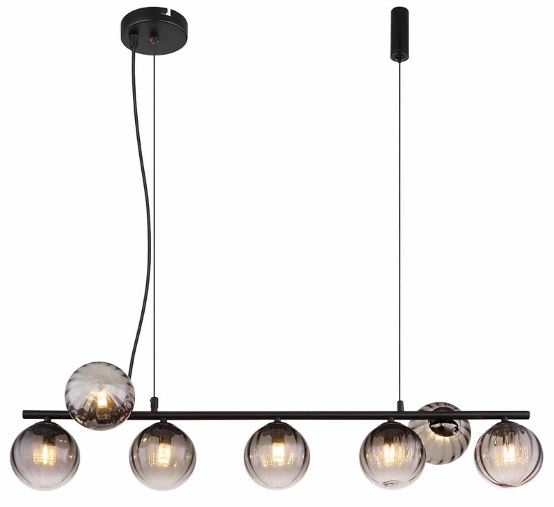 Hanglamp zwart metaal modern Globo Dallerta - Afbeelding 2