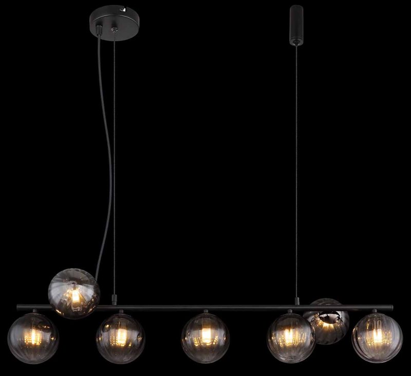 Hanglamp zwart metaal modern Globo Dallerta - Afbeelding 5
