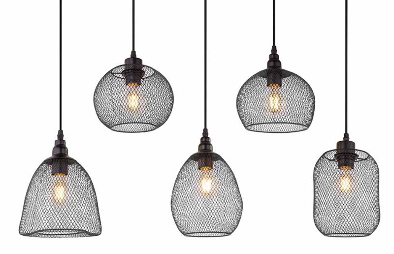 Hanglamp zwart metaal Oosters Globo Anya - Afbeelding 3