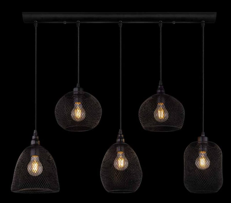 Hanglamp zwart metaal Oosters Globo Anya - Afbeelding 5