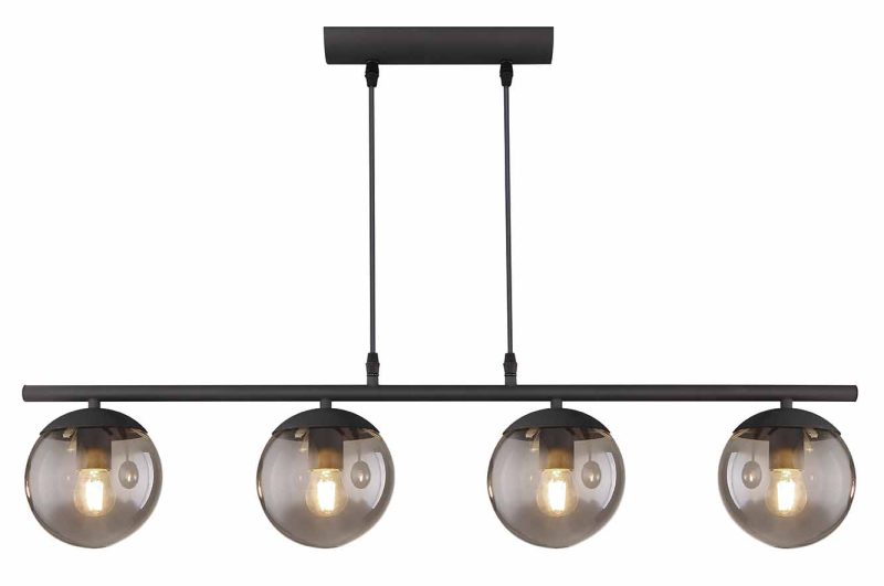 hanglamp zwart modern metaal Globo Blama - Afbeelding 2