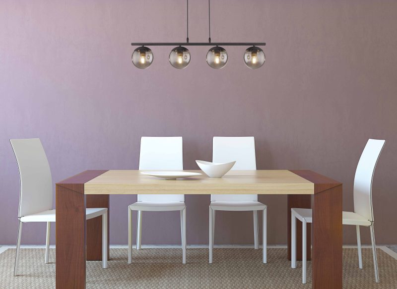 hanglamp zwart modern metaal Globo Blama - Afbeelding 4
