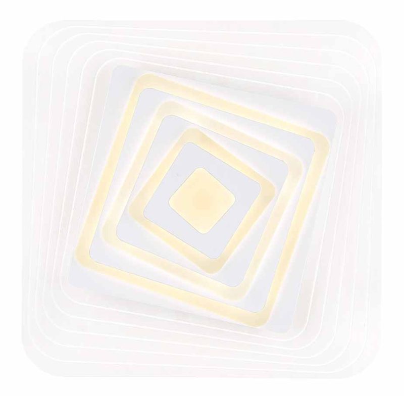 Hightech witte vierkante plafondlamp Globo Jocelyn - Afbeelding 3