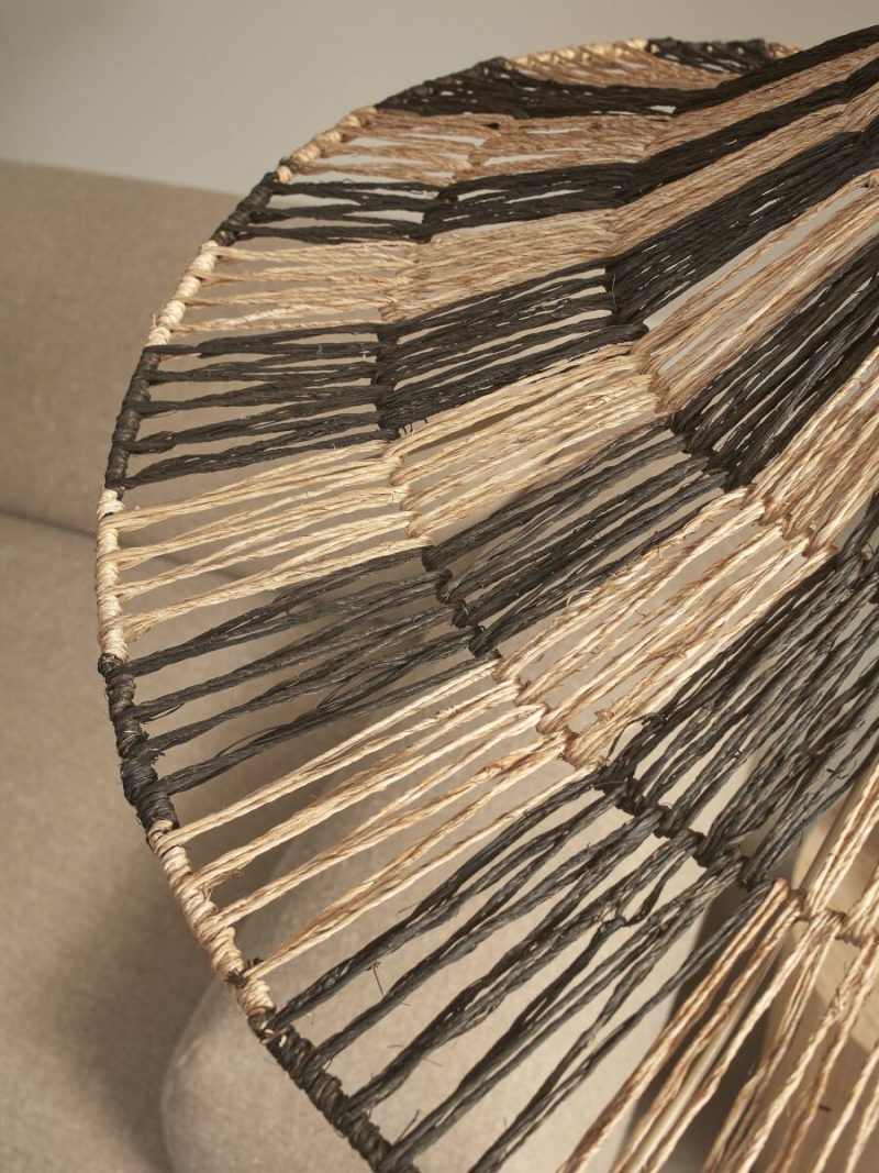 Hoedvormige hanglamp naturel/zwart riet GOOD&MOJO Cuzco - Afbeelding 8