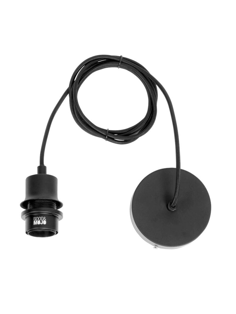 Hoedvormige hanglamp naturel/zwart riet GOOD&MOJO Cuzco - Afbeelding 9