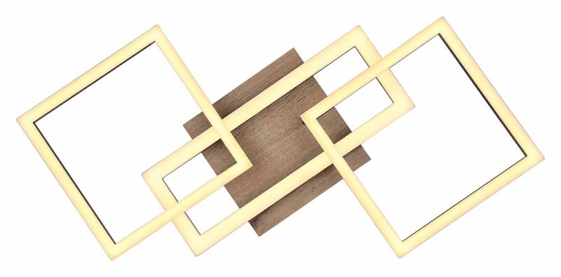 Hoekige moderne zwarte plafondlamp Globo Bossy - Afbeelding 3