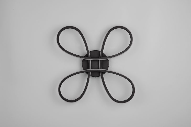 Industriële design zwarte plafonnière Fly - Afbeelding 5