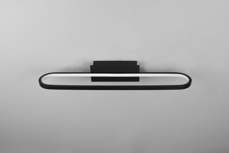 Industriële ovale zwarte wandlamp Gianni - Afbeelding 4