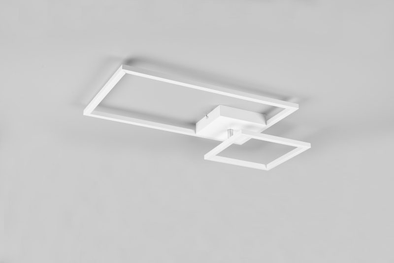 Industriële witte plafonnière langwerpig Padella - Afbeelding 4