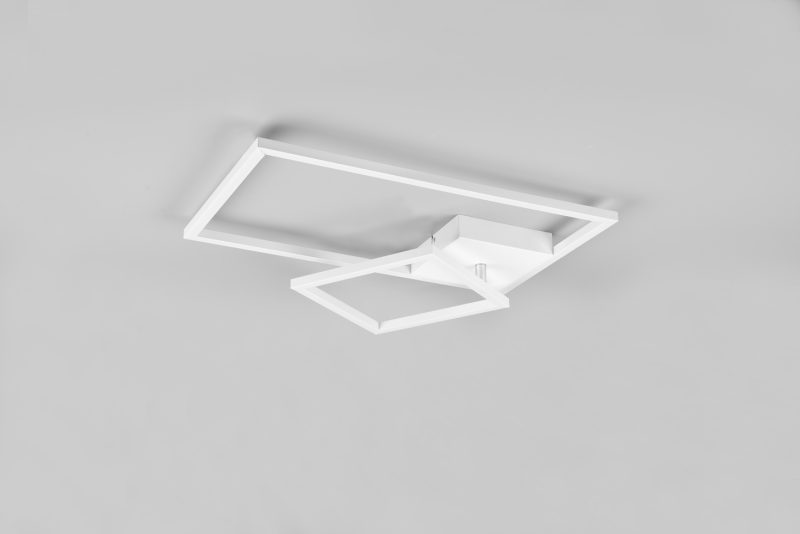 Industriële witte plafonnière langwerpig Padella - Afbeelding 5
