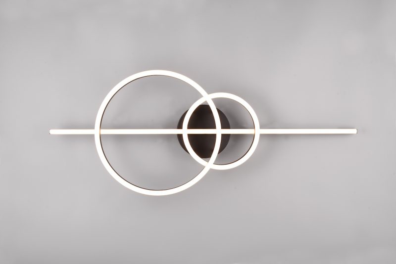 Industriële zwarte design plafonnière Montilla - Afbeelding 2