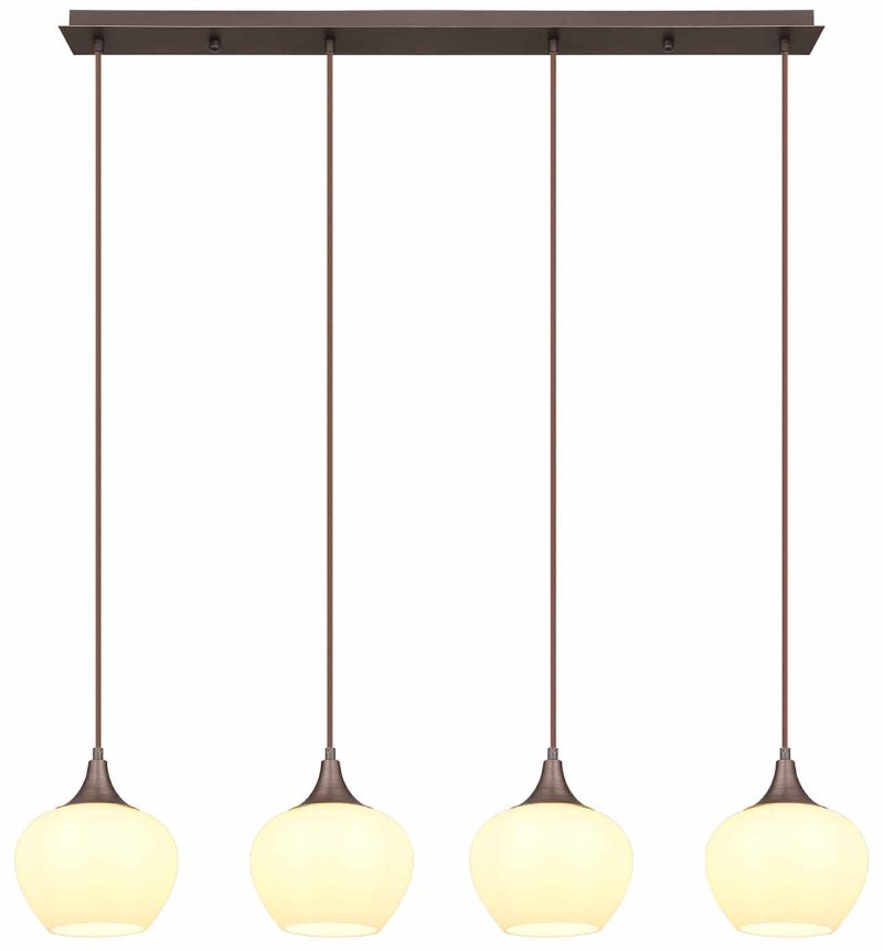 Klassieke bruine metalen hanglamp Globo Maxy - Afbeelding 2