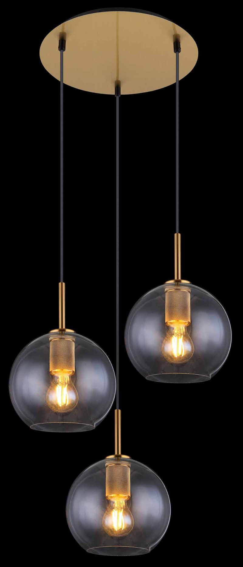 Klassieke messing bollen hanglamp Globo Adara - Afbeelding 3