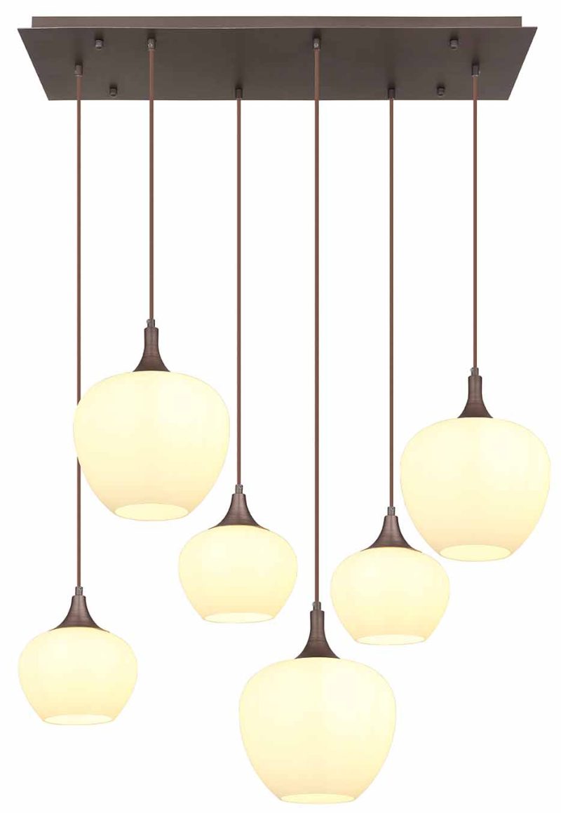 Klassieke metalen bruine hanglamp Globo Maxy - Afbeelding 2