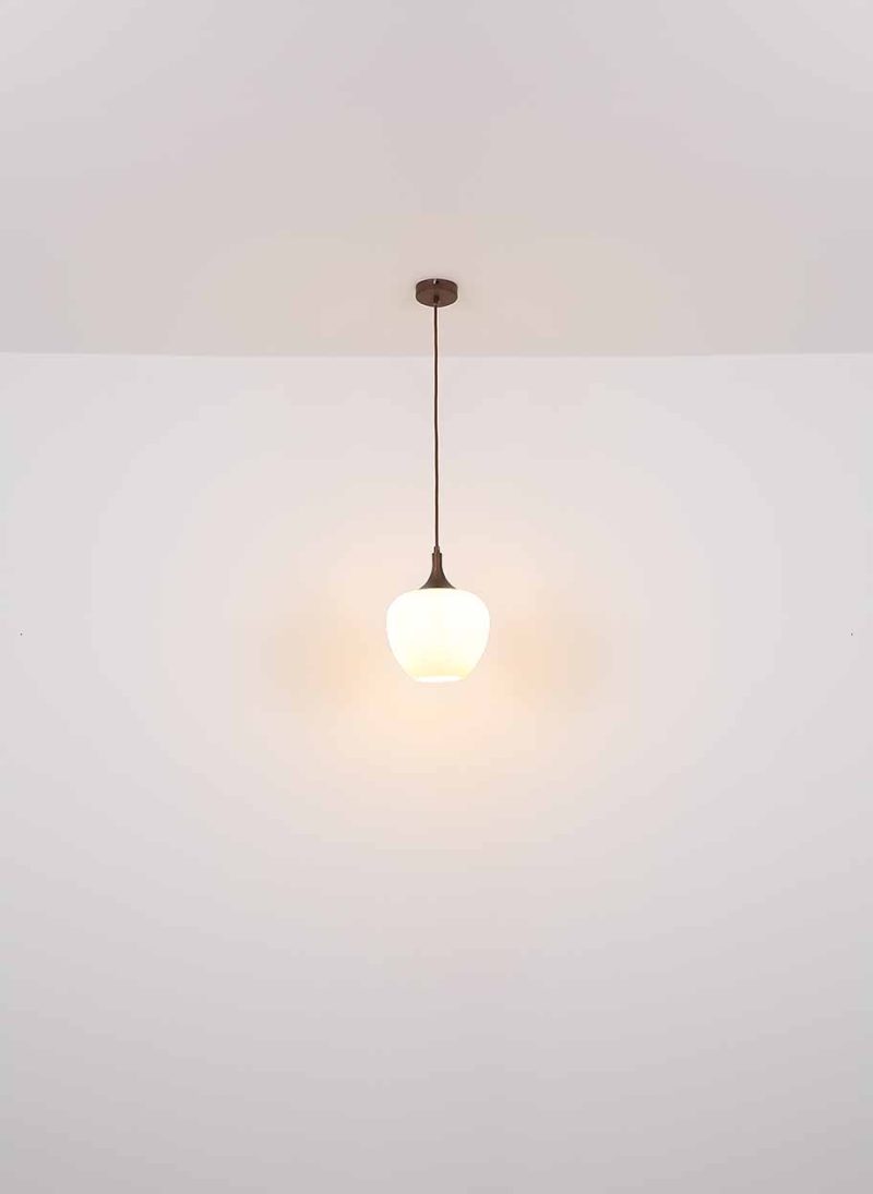 Klassieke metalen bruine hanglamp Globo Maxy - Afbeelding 5