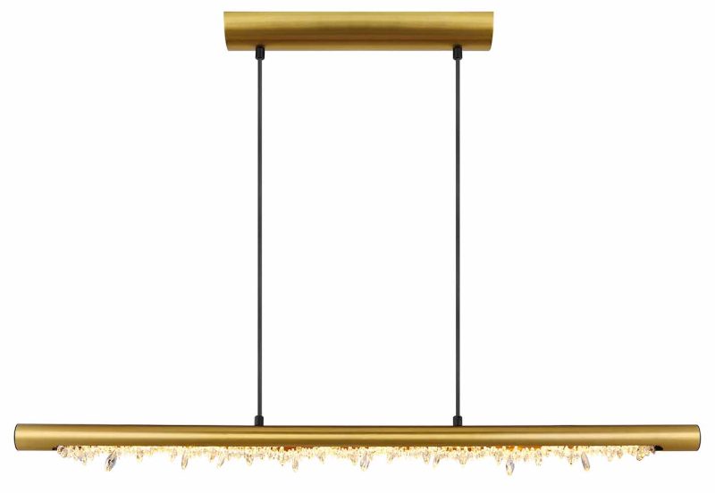 Klassieke metalen messing hanglamp Globo Felicitas - Afbeelding 2