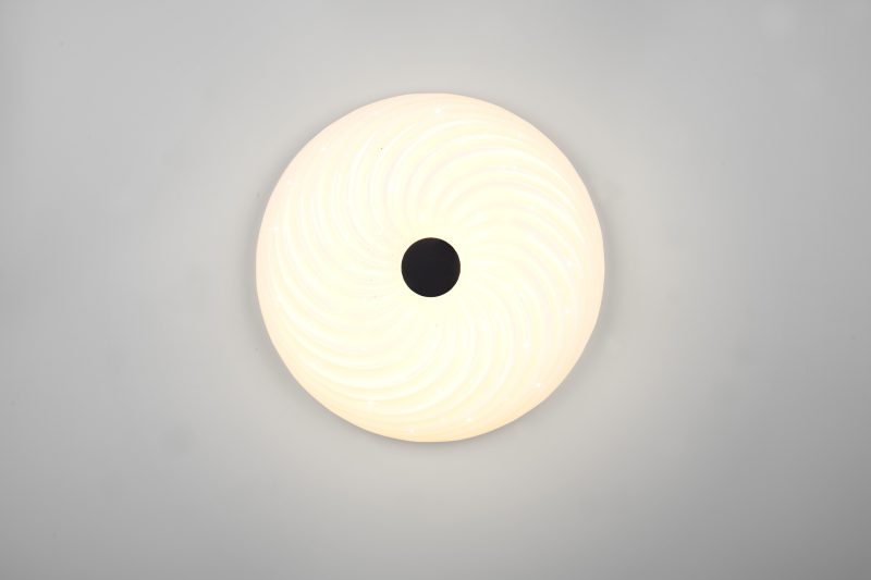 Klassieke witte plafonnière gedraaid patroon Gravity - Afbeelding 2