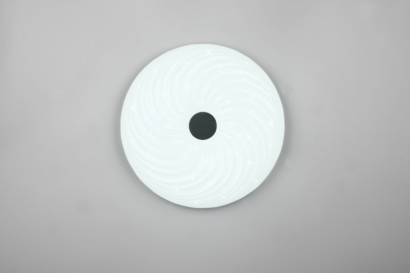 Klassieke witte plafonnière gedraaid patroon Gravity - Afbeelding 3