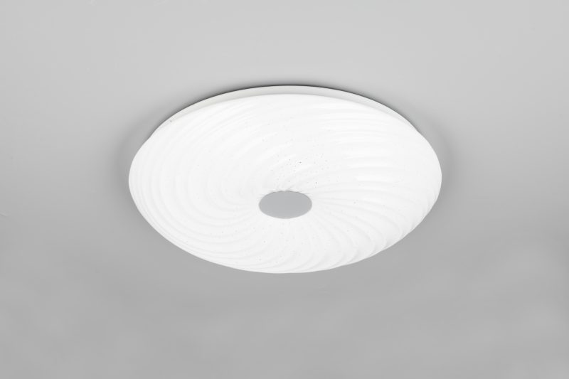 Klassieke witte plafonnière gedraaid patroon Gravity - Afbeelding 4