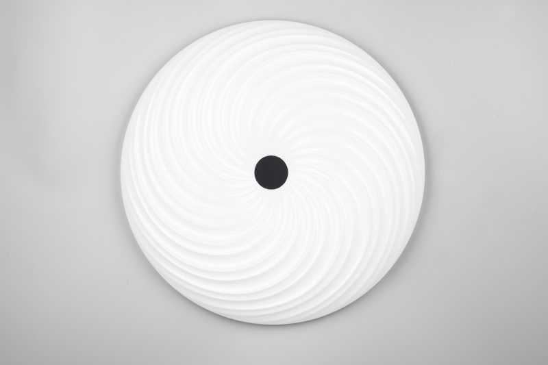 Klassieke witte plafonnière geribbeld glas Gravity - Afbeelding 5