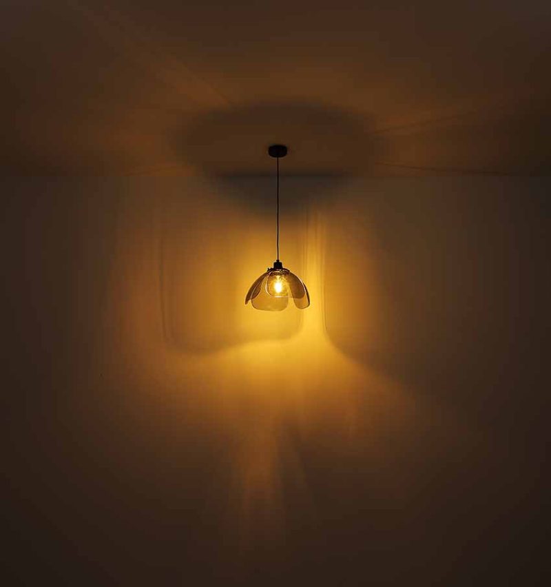 Klassieke zwart metalen hanglamp Globo Dawar - Afbeelding 4