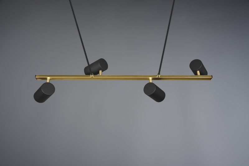 Klassieke zwarte hanglamp met goud Marley - Afbeelding 3