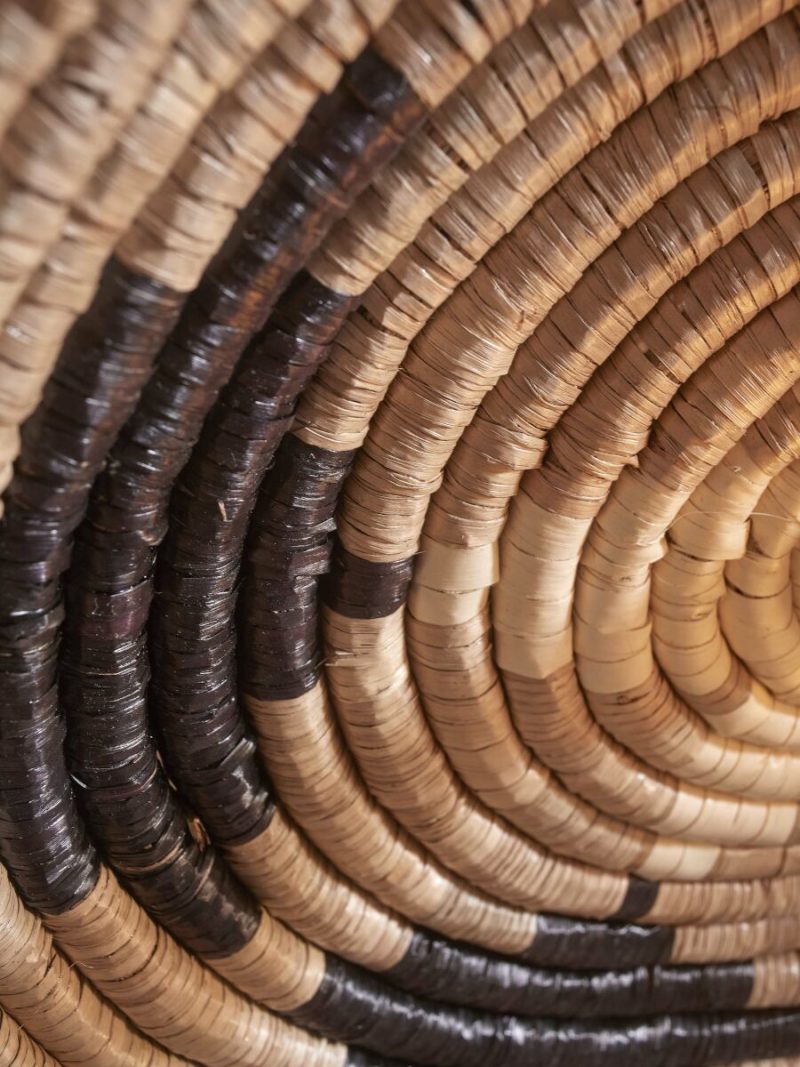 Koepelvormige zeegras plafondlamp naturel/zwart GOOD&MOJO Andros - Afbeelding 4