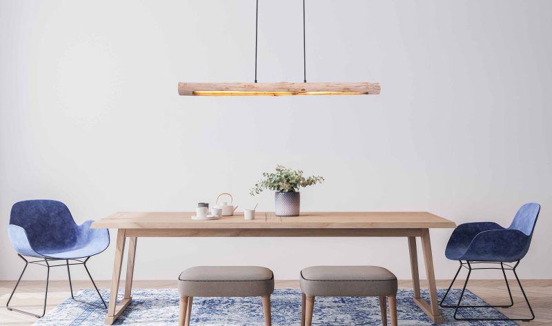 Landelijke balk hanglamp zwart Globo Mella - Afbeelding 4