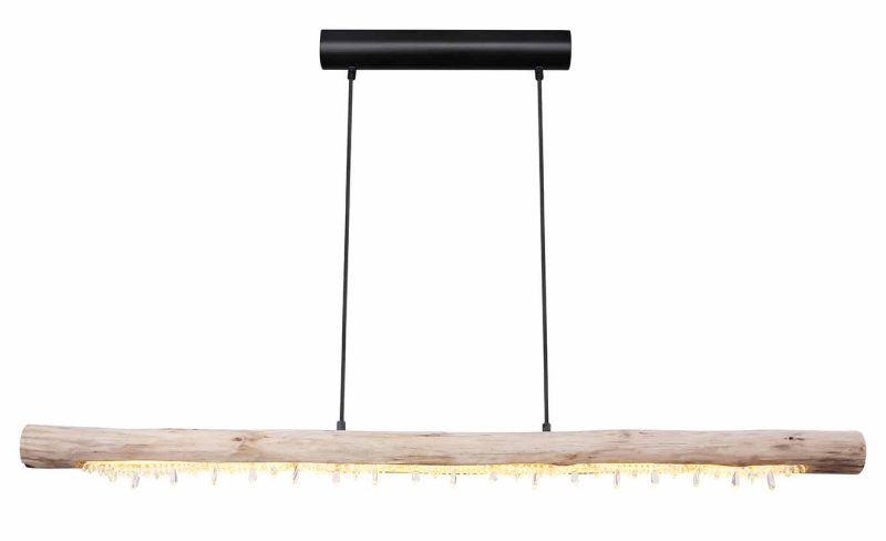 Landelijke metalen hanglamp zwart Globo Felicitas - Afbeelding 2