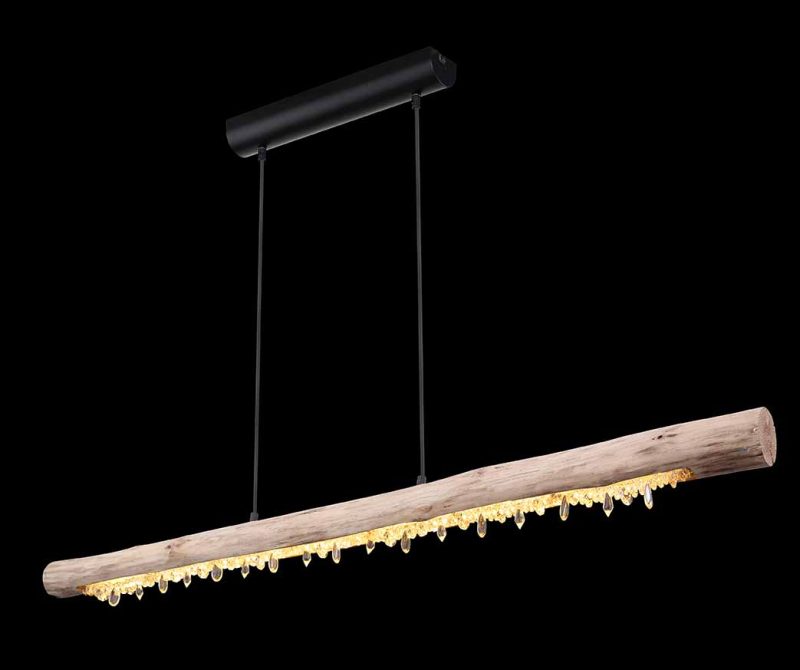 Landelijke metalen hanglamp zwart Globo Felicitas - Afbeelding 4