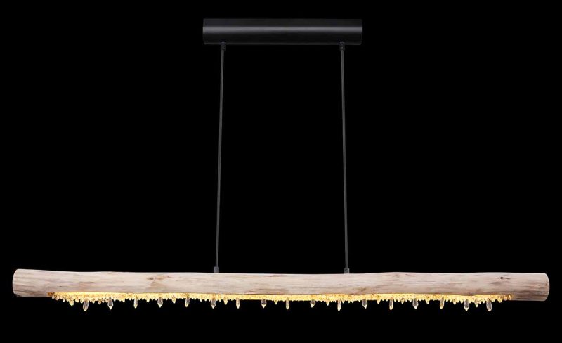 Landelijke metalen hanglamp zwart Globo Felicitas - Afbeelding 5