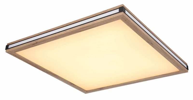 Landelijke plafondlamp vierkant wit Globo Carla - Afbeelding 4