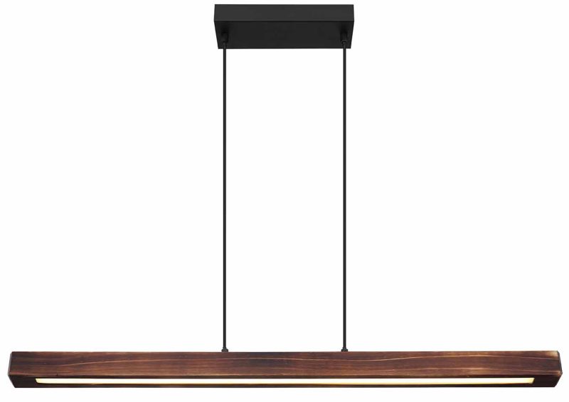 Landelijke zwarte hanglamp metaal Globo Tibeon - Afbeelding 2