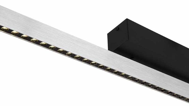 Langwerpige moderne zwarte hanglamp Globo Dentsy - Afbeelding 3