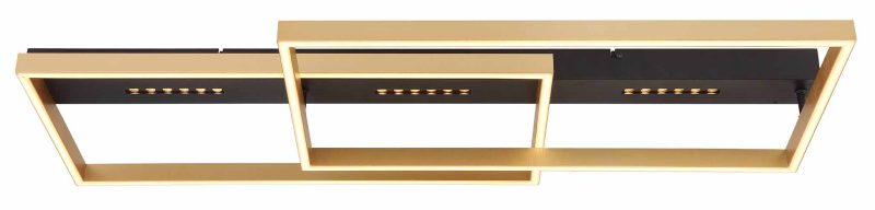 Langwerpige plafondlamp zwart modern Globo Luffy - Afbeelding 2