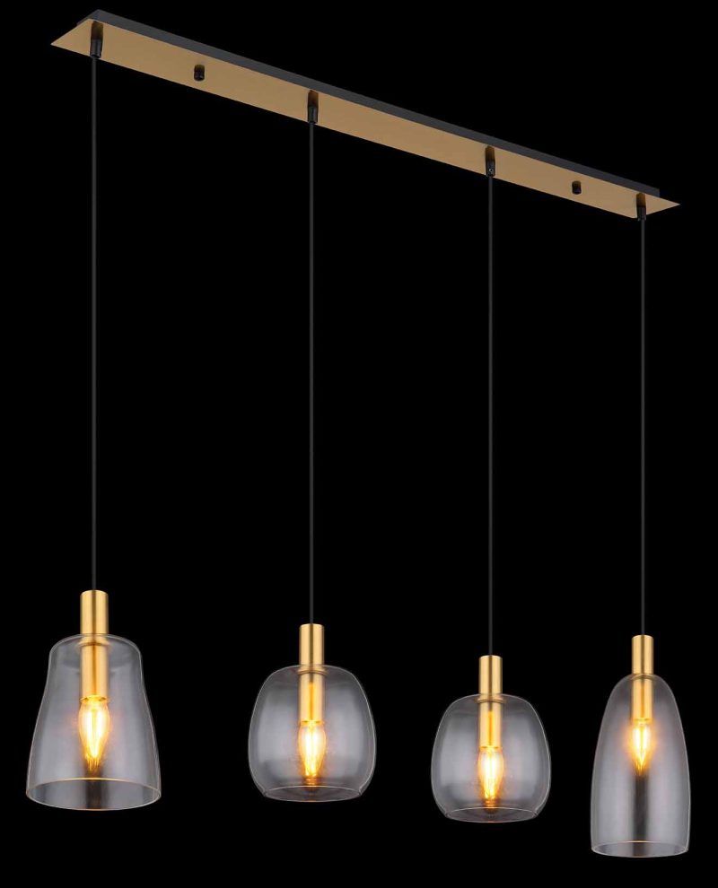 Messing metalen klassieke hanglamp Globo Garri - Afbeelding 4
