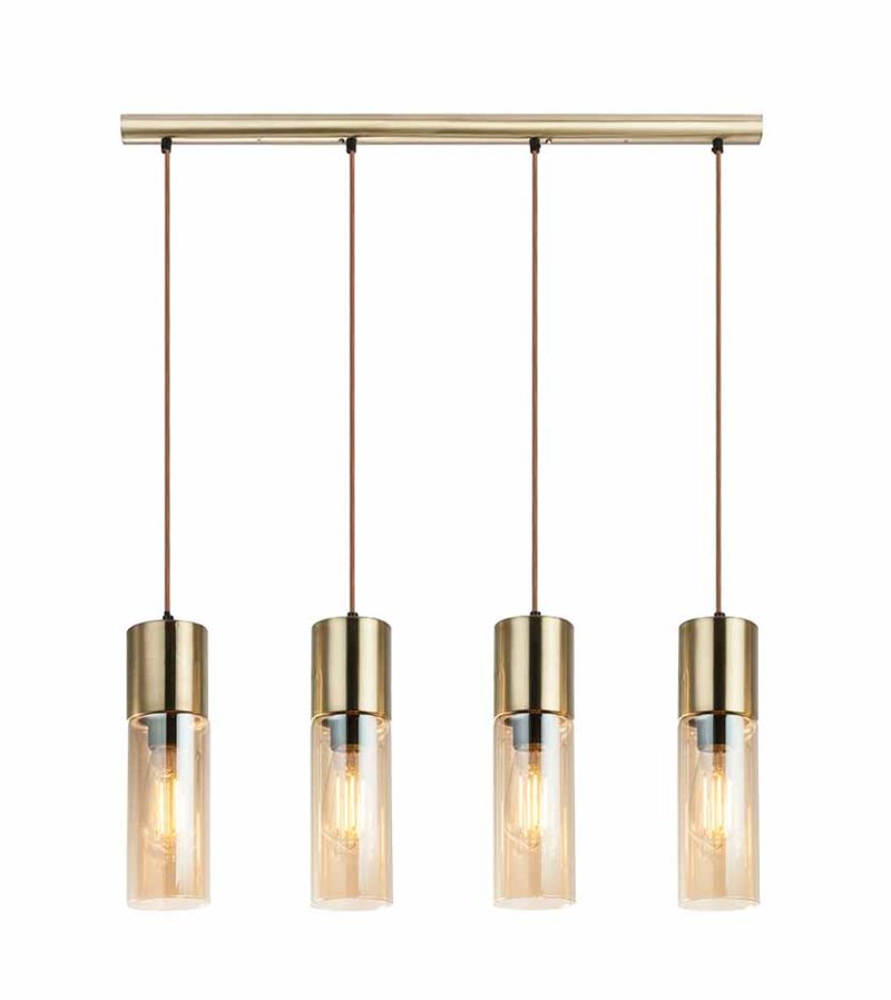 Messing metalen klassieke hanglamp Globo Annika - Afbeelding 2