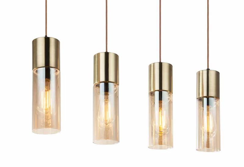Messing metalen klassieke hanglamp Globo Annika - Afbeelding 3