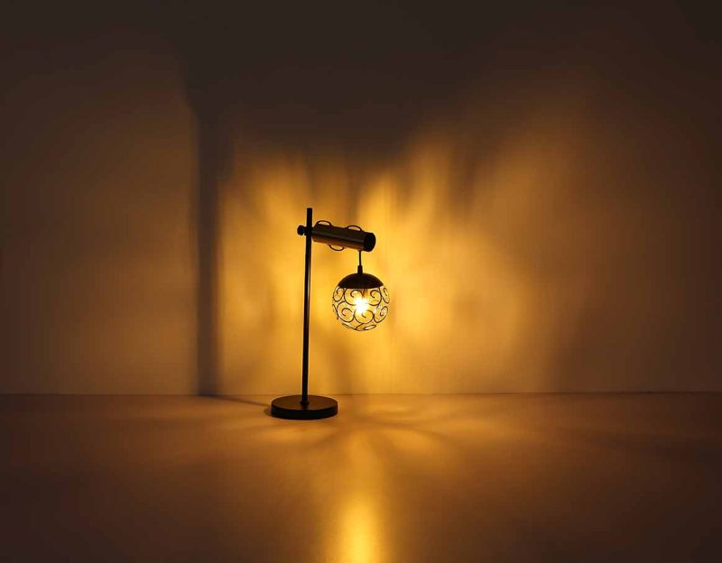 Metalen hanglamp Oosters zwart Globo Fitz - Afbeelding 4