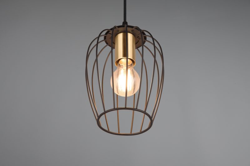 Metalen hanglamp zwart filigraan kap Grid - Afbeelding 2