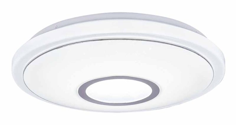 Metalen klassieke witte plafondlamp Globo Connor - Afbeelding 4