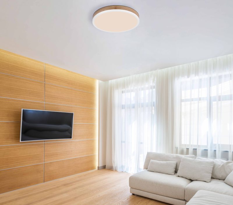Metalen landelijke witte plafondlamp Globo Doro - Afbeelding 3