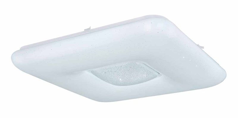 Metalen moderne plafondlamp wit Globo Trystan - Afbeelding 2