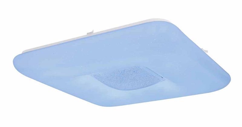 Metalen moderne plafondlamp wit Globo Trystan - Afbeelding 3