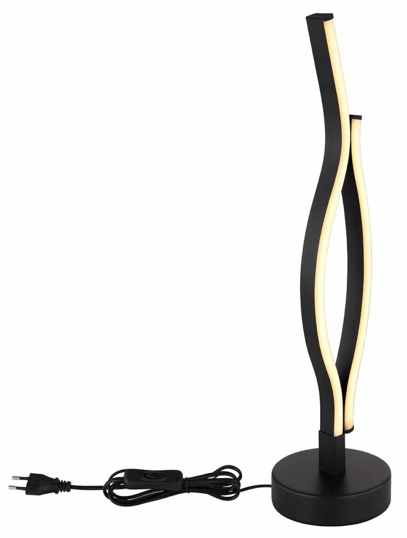 Metalen moderne tafellamp zwart Globo Geronimo - Afbeelding 3