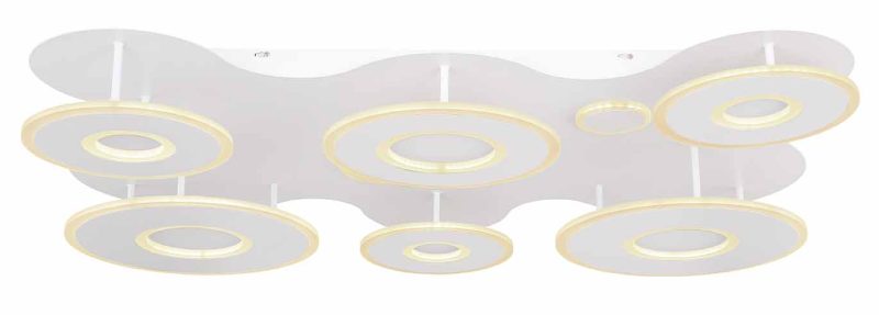 Metalen moderne witte plafondlamp Globo Flavetto - Afbeelding 2