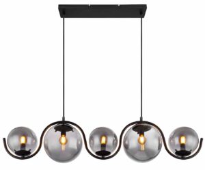 globo-hanglamp-porry-zwart-glassmokeglas-groteeettafellamp-e14-15869-5h-1