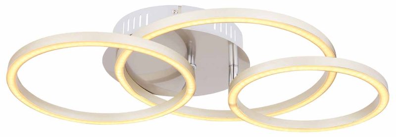 Metalen nikkelen moderne plafondlamp Globo Kendy - Afbeelding 2
