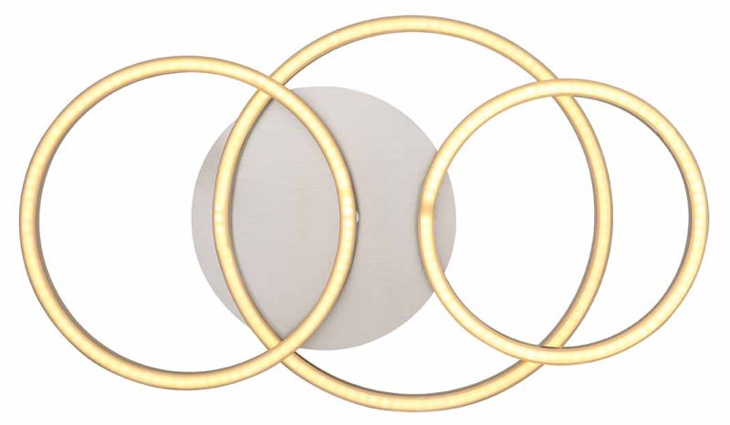 Metalen nikkelen moderne plafondlamp Globo Kendy - Afbeelding 3