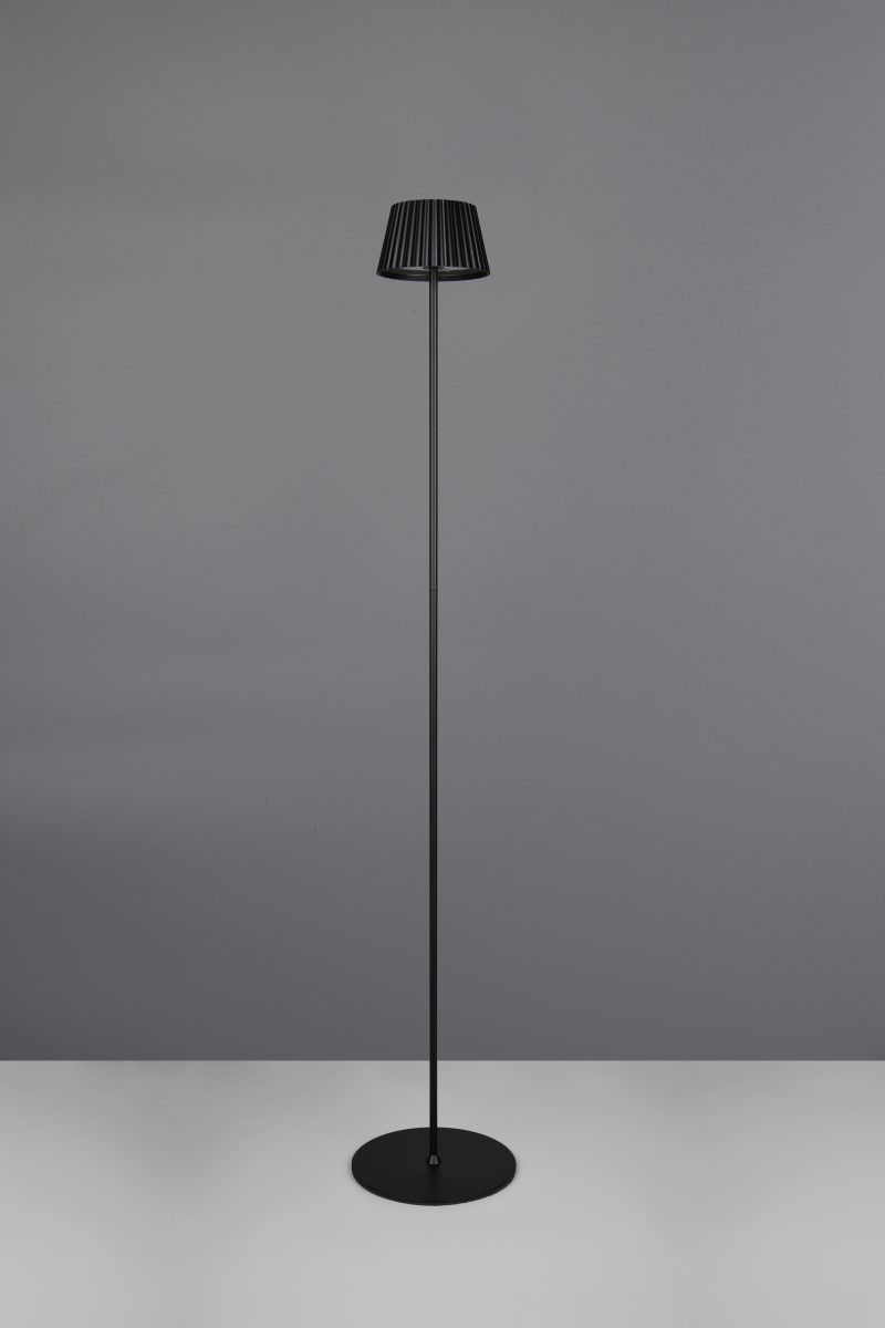 Metalen oplaadbare vloerlamp zwart binnen/buiten Suarez - Afbeelding 5